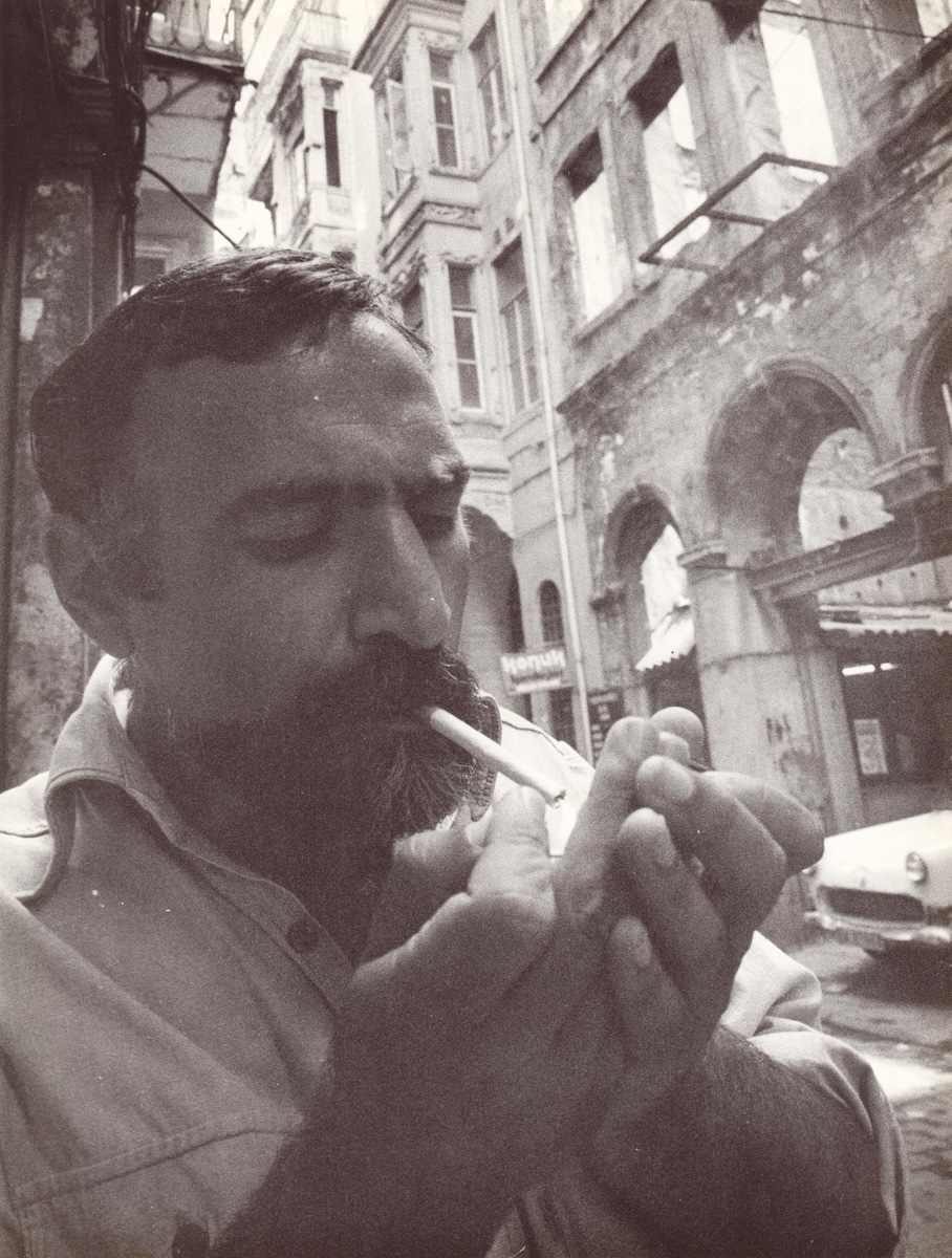 September 2, 1978, Saturday. Mehmet Güleryüz photographed by Ara Güler. © Estate of Mehmet Güleryüz