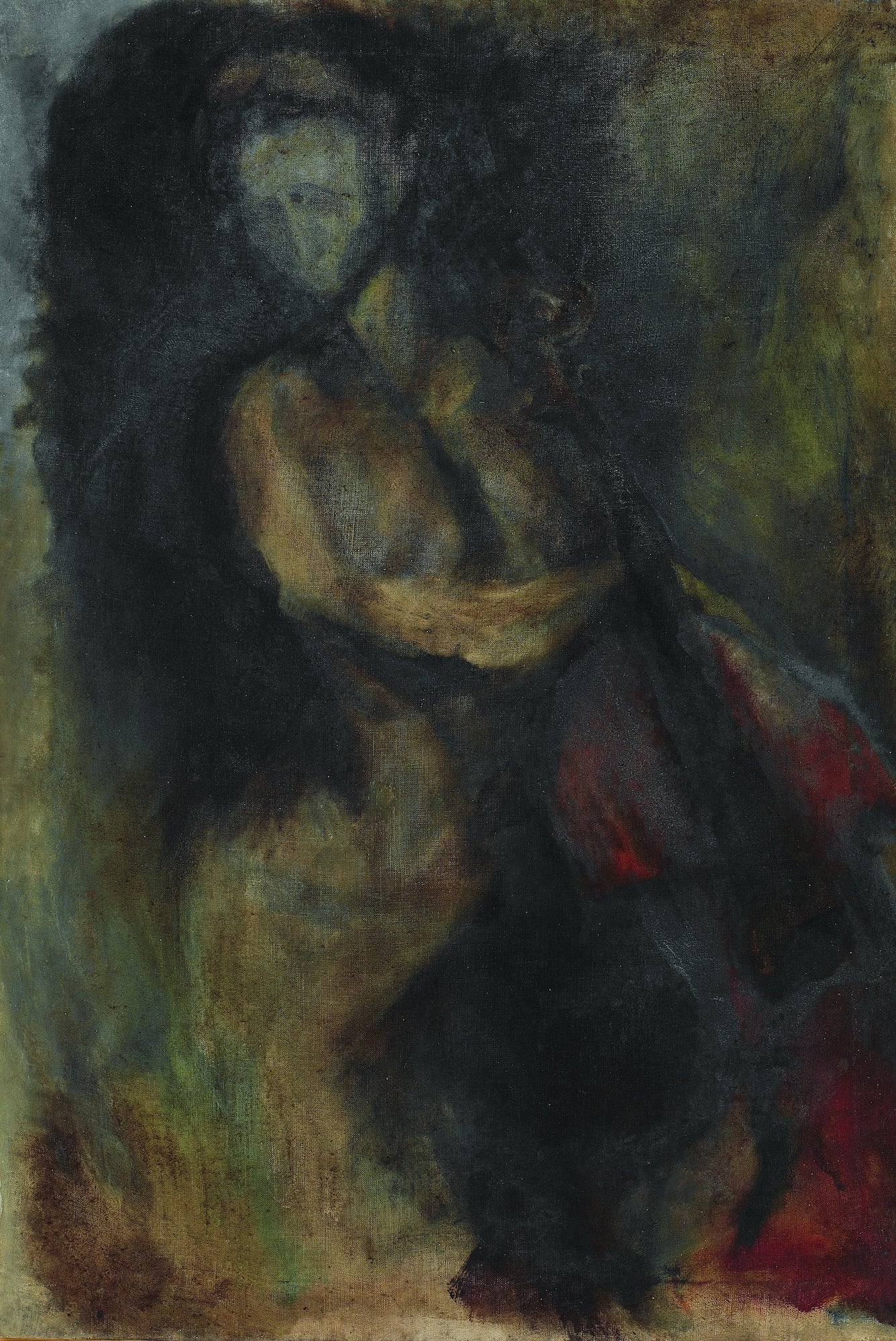 &Woman with Viola&, 1962, Tual üzerine yağlıboya, 87 x 59 cm