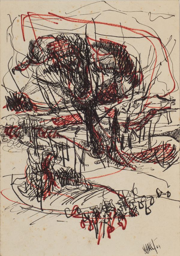 
                  Untitled, 1964, Ink on paper, 25 x 17,5 cm        