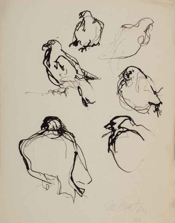 
                  Untitled, 1964, Black Indian ink on paper, 33 x 26 cm        