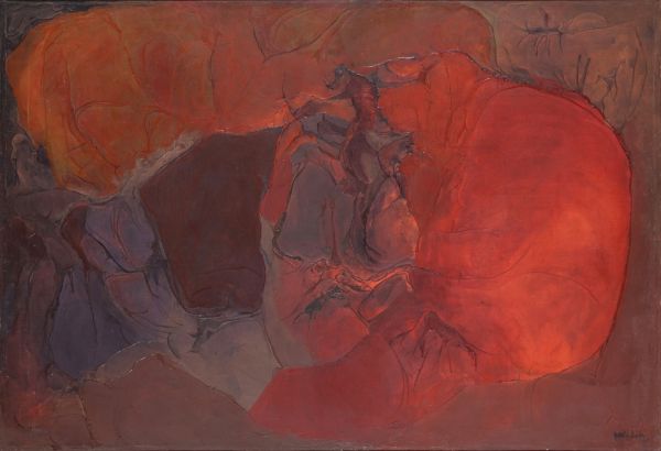 
                  Caucasian Chalk Circle I, 1964, Oil on canvas, 88,5 x 130,5 cm        