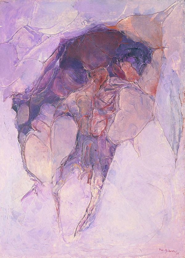 
                  Animal and Human, 1965, Oil on canvas, 90 x 65 cm        