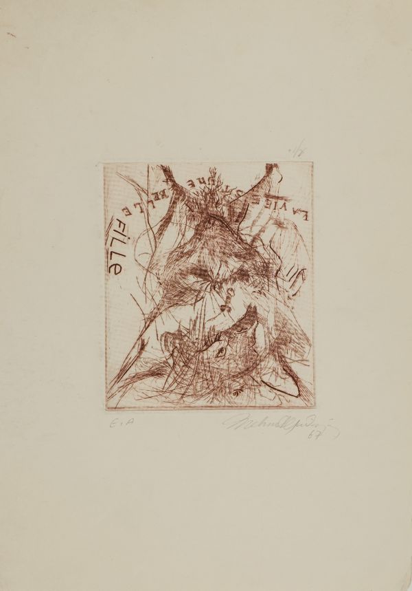 
                  a Vie est Une Belle Fille, 1967, Gravure, 13,5 x 11,5 cm        
