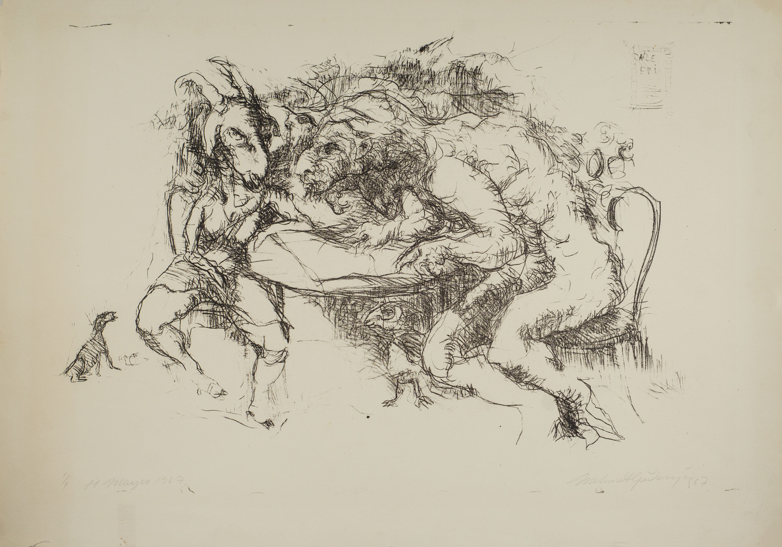 &11 May 1967 1/1&, 1967, Gravür, 38 x 53 cm