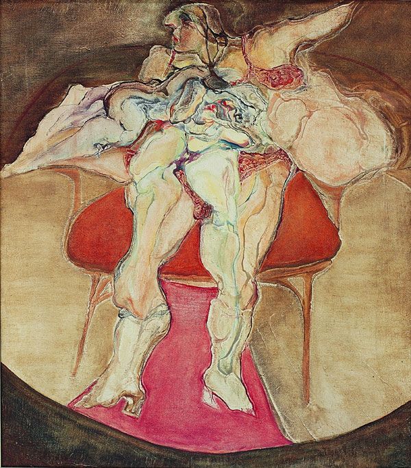 
                  Passion, 1967, Oil on canvas, 82 x 71 cm        