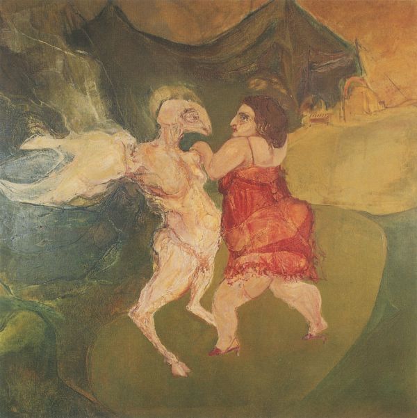 
                  Side - Show Tent, 1968, Oil on canvas, 150 x 150 cm        