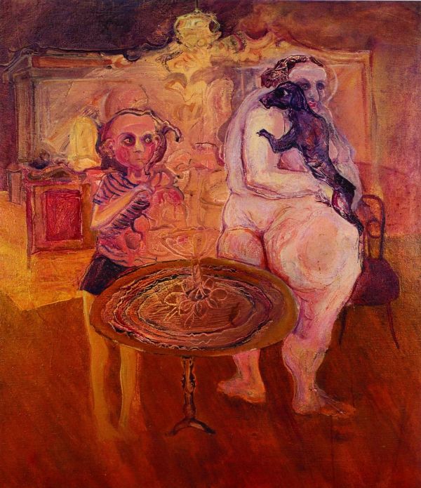 
                  The Family, 1968, Oil on canvas, 105 x 92 cm        