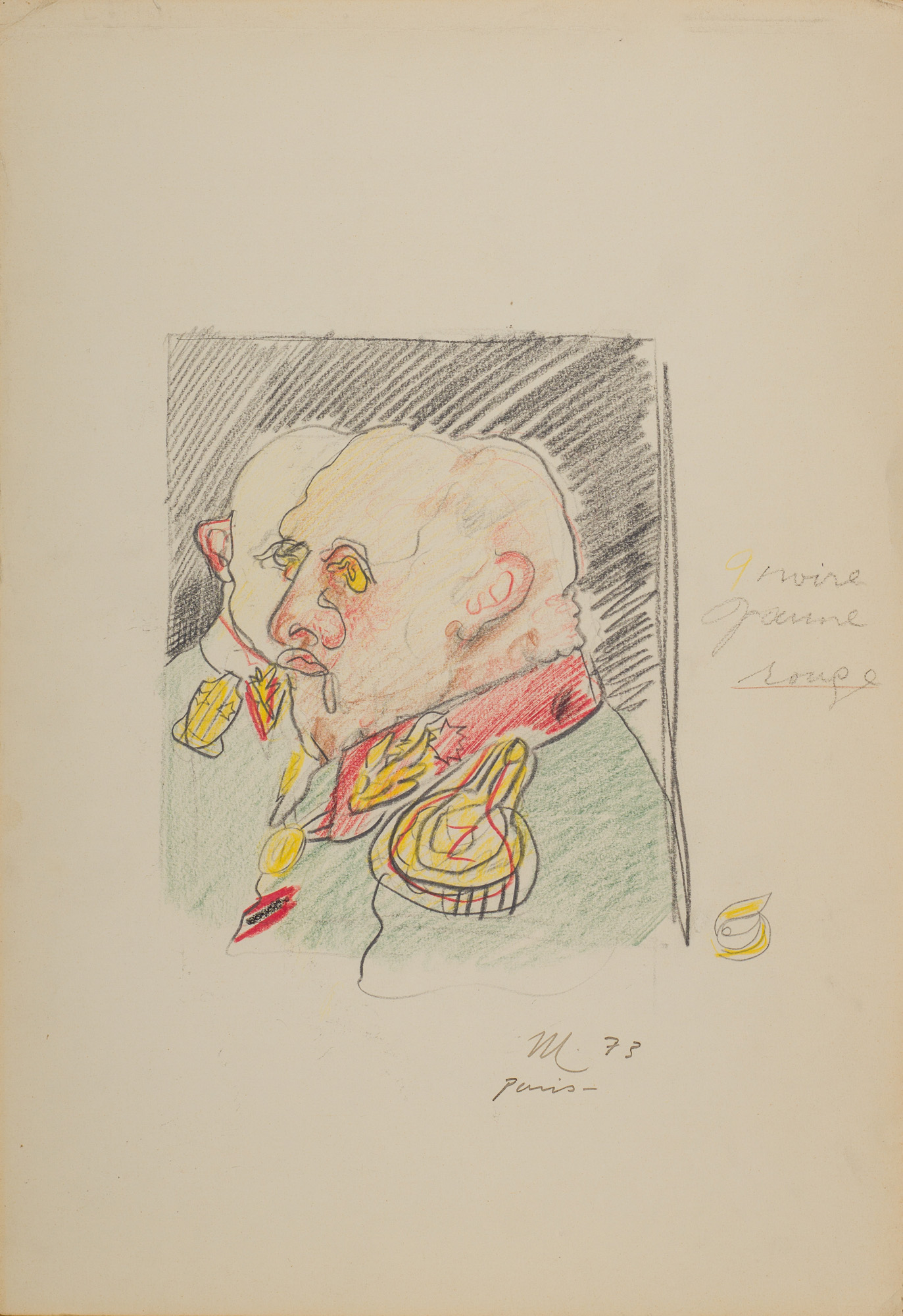 &Untitled  , 1973 Paris&, 1973, Gravür, 48,8 x 34,5 cm