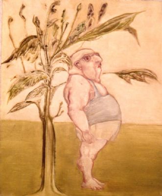 &Business tree&, 1974, Tual üzerine yağlıboya, 80 x 100 cm
