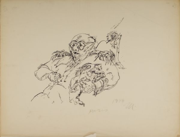 
                  Untitled, 1974, Marker on paper, 50 x 65 cm        