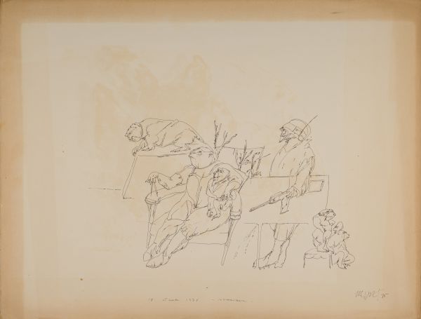 
                  January 18 , 1975 İstanbul, 1975, Rotring on paper, 50 x 65,5 cm        