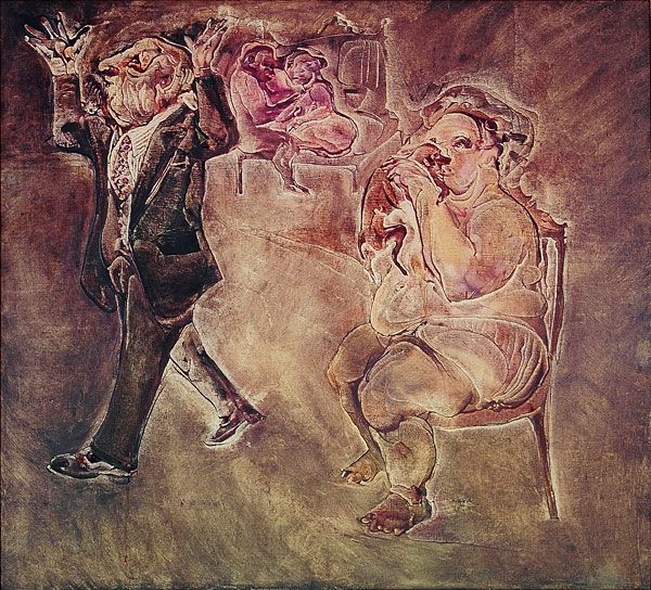
                  The Family, 1976, Oil on canvas, 90 x 100 cm        