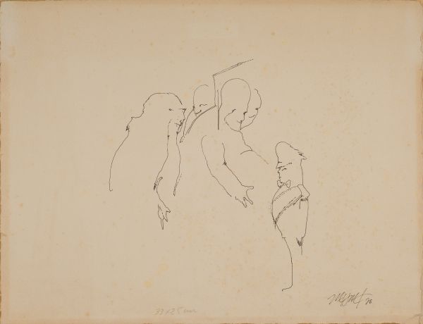 
                  Untitled, 1976, Rotring on paper, 25 x 33 cm        