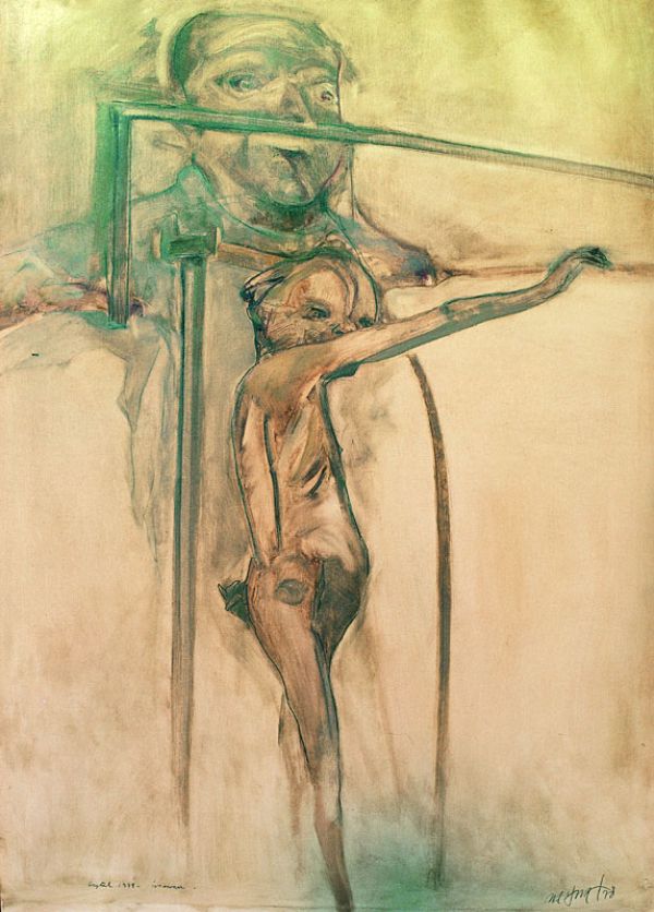 
                  The Nude, 1978, Acrylic on Craft, 110 x 78 cm        