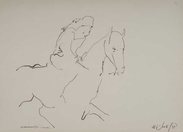 
                  June 20 , 1978 İstanbul, 1978, Ecoline on paper, 32 x 44 cm        