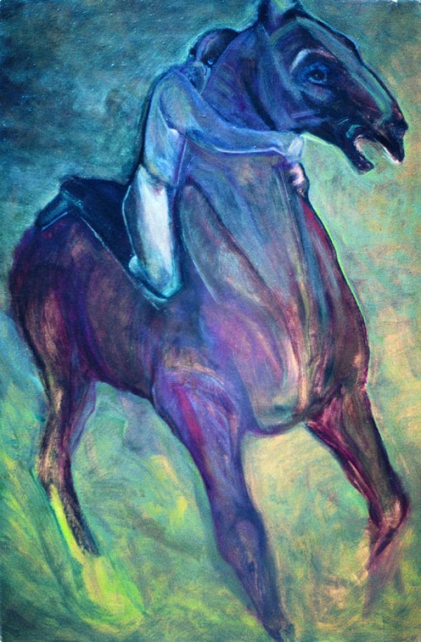 
                  Fear, 1979, Oil on canvas, 134 x 90 cm        