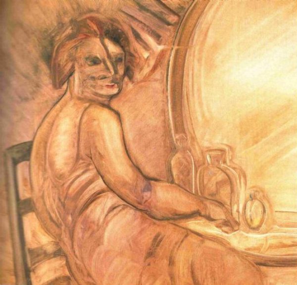 
                  The  Transvestite, 1979, Oil on canvas, 103.5 x 110 cm        