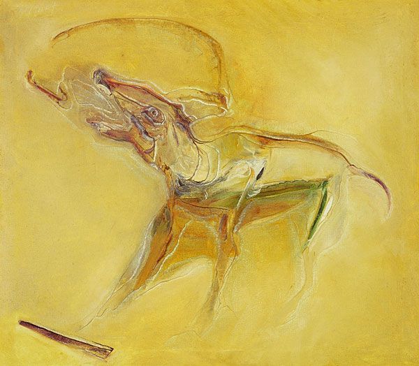 
                  The Dog, 1981, Oil on canvas, 90 x 100 cm        