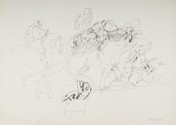 
                  Untitled, 1981, Rotring on paper, 56 x 76 cm        