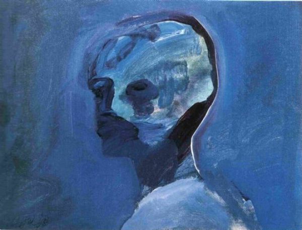 
                  Blue Boy, 1983, Mixed media, 23 x 30 cm        