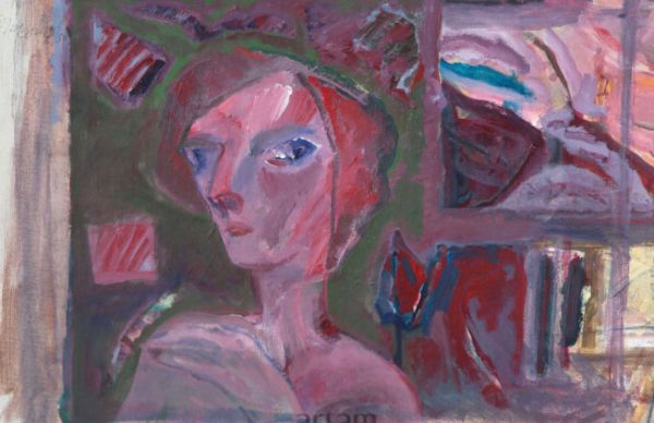 
                  Portrait, 1983, Mixed media, 50 x 70 cm        