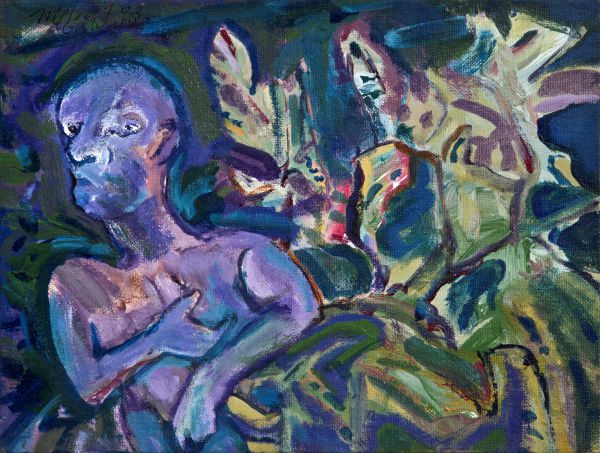 
                  Portrait XXV New York, 1983, Mixed media, 22,5 x 30,5 cm        