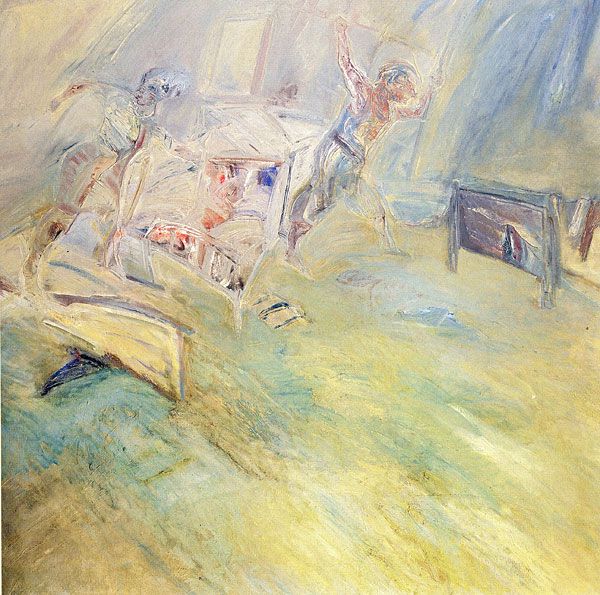 
                  Silent, 1985, Oil on canvas, 150 x 150 cm        