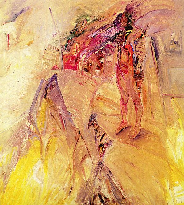 
                  I am Passing Over The Mountains, 1985, Oil on canvas, 100 x 90 cm        