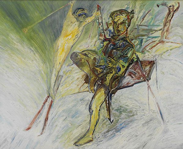 
                  The Skiers, 1986, Oil on canvas, 130 x 162 cm        
