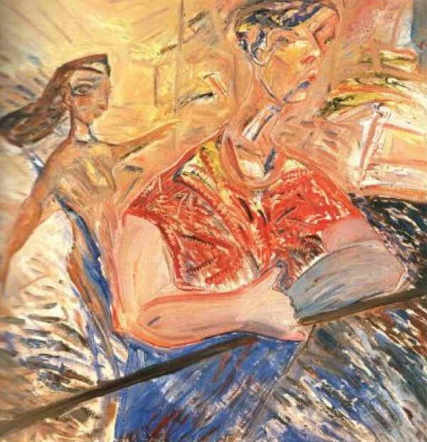 
                  Woman at the Window, 1986, Oil on canvas, 100 x 100 cm        