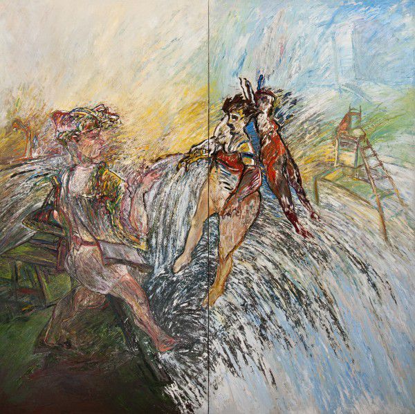 
                  The Water Series III, 1987, Oil on canvas, 260 x 260 cm        