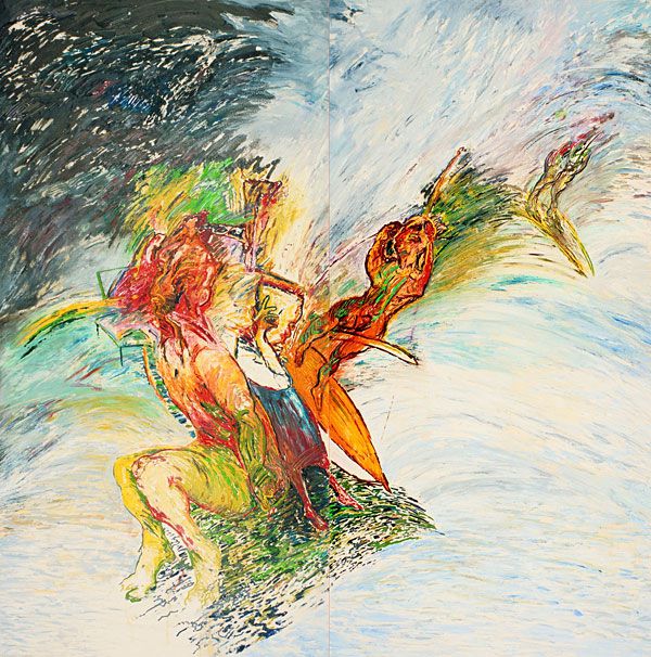 
                  The Water Series IV, 1987, Oil on canvas, 260 x 260 cm        