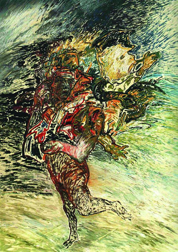 
                  The Homosexual and The Sailor, 1987, Oil on canvas, 190 x 130 cm        