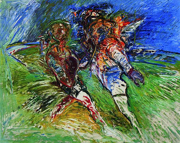 
                  The Boxer, 1987, Oil on canvas, 86 x 106 cm        