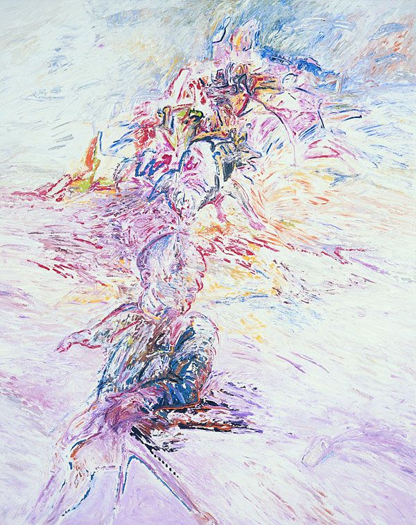 
                  Alone, 1988, Oil on canvas, 162 x 130 cm        