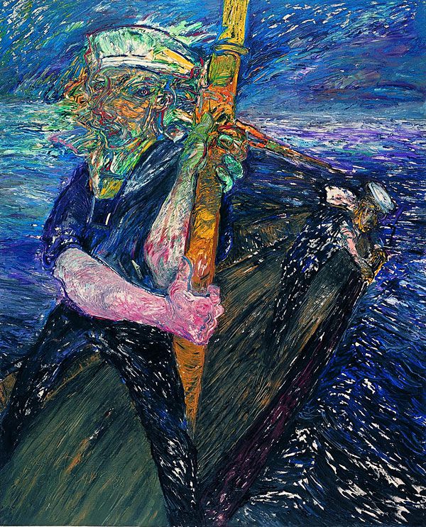 
                  Two Sailors, 1988, Oil on canvas, 162 x 130 cm        
