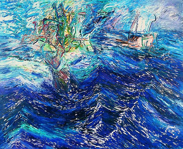 
                  The Sailor, 1988, Oil on canvas, 130 x 162 cm        