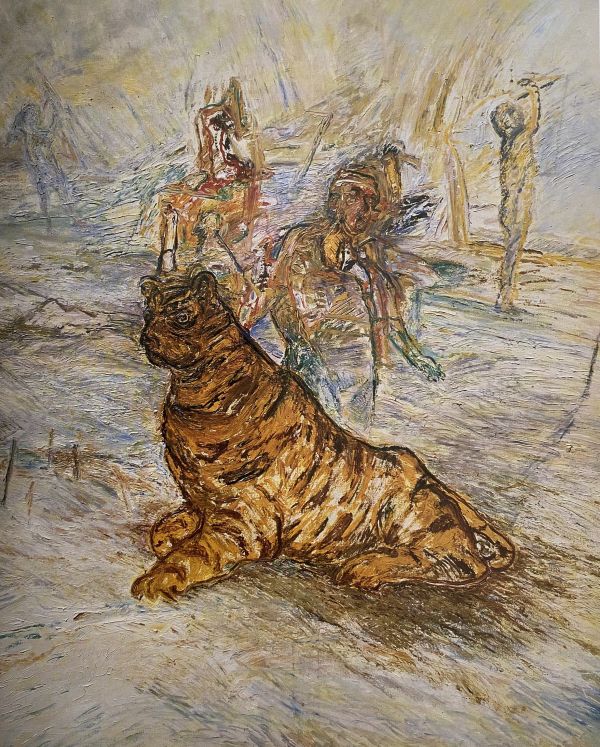 
                  The Tiger Year, 1988, Oil on canvas, 130 x 162 cm        