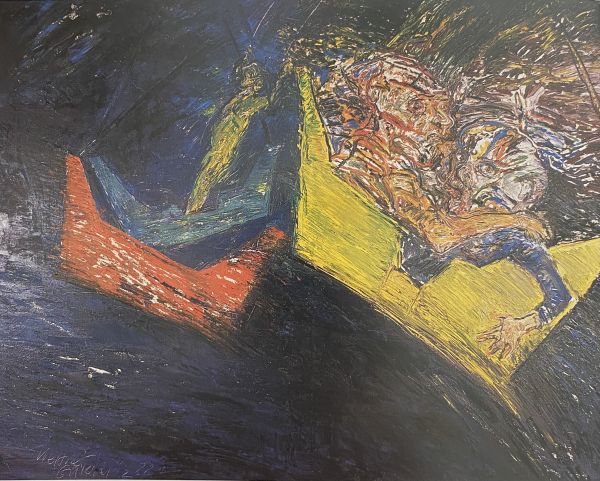 
                  Merry-go-round, 1988, Oil on canvas, 130 x 162 cm        