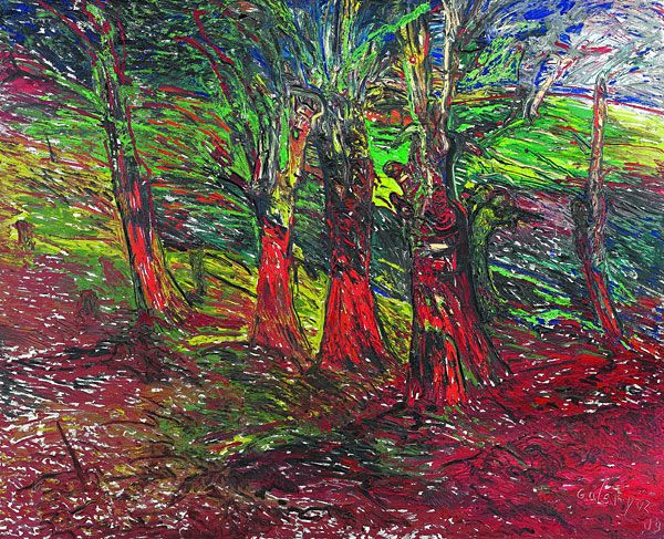 
                  Red Forest, 1989, Oil on canvas, 130 x 162 cm        