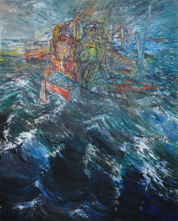 
                  Shift, 1990, Oil on canvas, 160 x 130 cm        