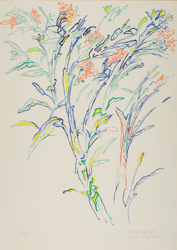 
                  Untitled, 1990, Screen printing, 50,5 x 36 cm        