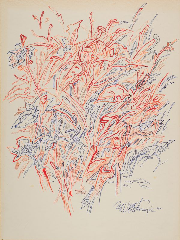 
                  Untitled, 1990, Screen printing, 50,5 x 36 cm        