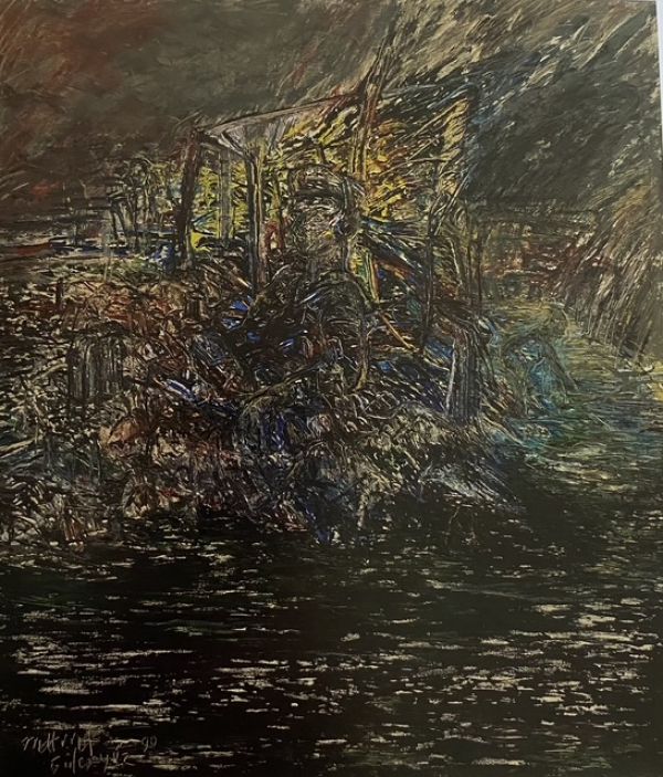 
                  Notorious, 1990, Oil on canvas, 210 x 180 cm        