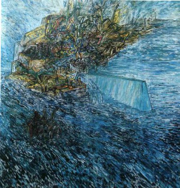 
                  The Counter Wind Series - II, 1991, Oil on canvas, 350 x 325 cm        