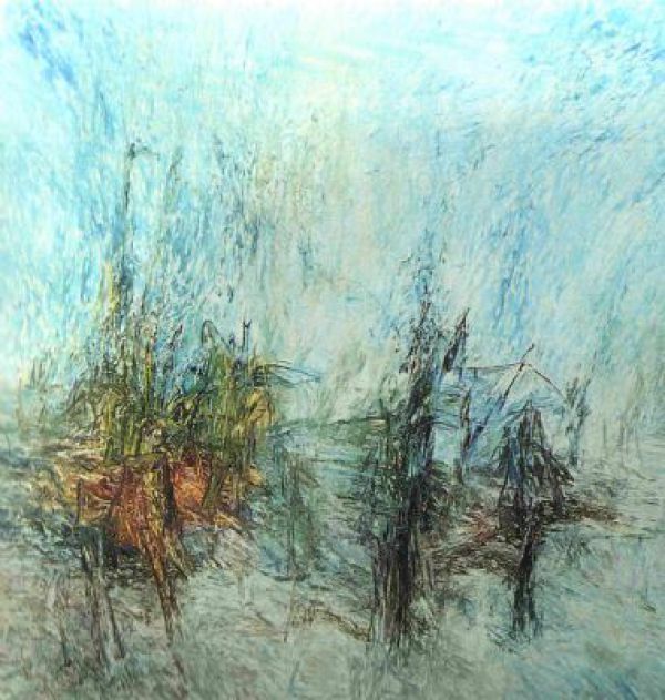 
                  The Counter Wind Series - IV, 1991, Oil on canvas, 350 x 325 cm        