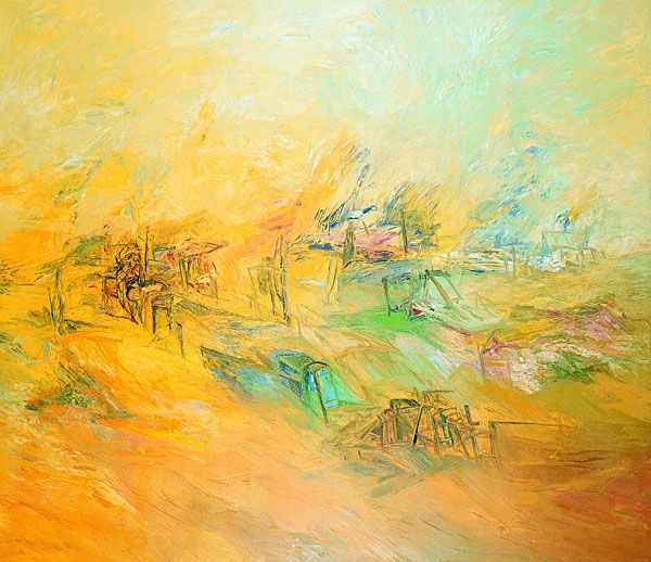 
                  Trash Stories III, 1993, Oil on canvas, 260 x 300 cm        