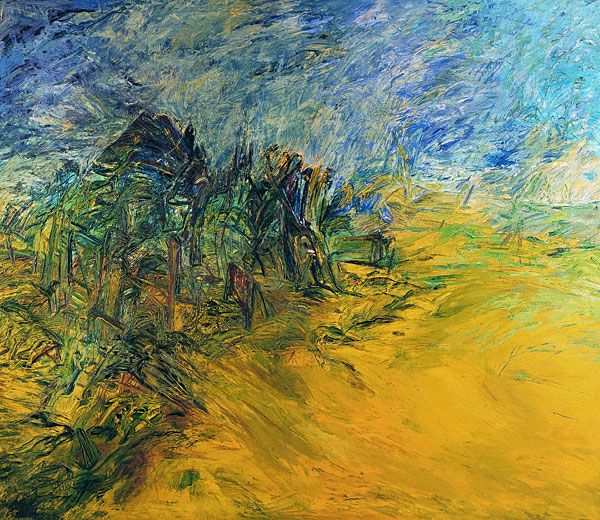 
                  The Counter Wind Serial "Worn Nature", 1994, Oil on canvas, 256 x 300 cm        