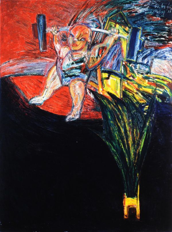 
                  Pocket Hercules, 1995, Oil on canvas, 130 x 97 cm        