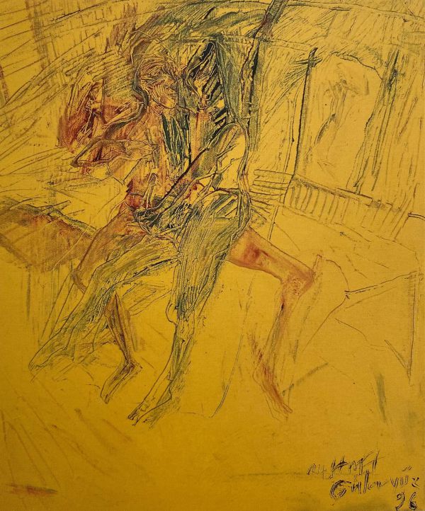 
                  Yellow Love, 1996, Oil on canvas, 70 x 60 cm        